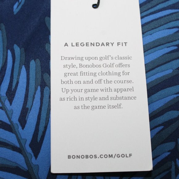 Bonobos Golf Slim Fit NWT Men's 36 x 30 Blue Flat Front Straight Leg Chino Pants - Picture 9 of 11